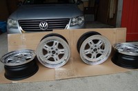 BBS SFJ 3 TEILIG OPEL STEINMETZ 8,5X17 ET 25 5X110 POLIERT BESCHICHTET WIE NEU