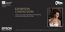 Epson Exhibition Canvas Satin Inkjet Photo Paper 13" x 20' Roll S045248