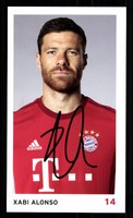 Xabi Alonso Autogrammkarte Bayern München 2015-16 Original Signiert+ C 2265