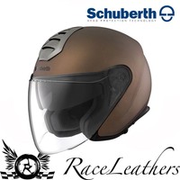 SCHUBERTH M1 MADRID METALL BRAUN OFFEN DÜSEN MOTORRAD HELM