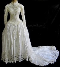 Vintage Victorian Edwardian Style Wedding Dress Size 10 Beautiful! (1980?)