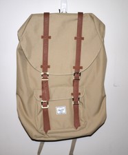 HERSCHEL SUPPLY CO LITTLE AMERICA 23.5L BACKPACK BEIGE/KHAKI MSRP $90 NEW w/TAG!