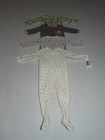 Lot Of 4 Infant/Toddler Girls sleepers Carter's Size 18 Months