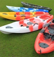 XK easy open Sit on Top Kajak für Flüsse und Seen zum Paddeln, Freizeitkajak