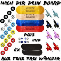 Fingerboard SET von SOUTHBOARDS® Wooden handmade Fingerskateboard Holz lackiert