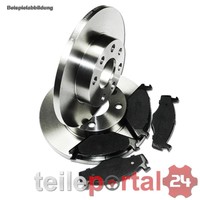 BREMSE-SET KIT VORNE Ø258 BREMSSCHEIBEN BREMSBELÄGE FIAT BRAVA 182 BRAVO MAREA