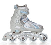 Kinder Inlineskates Inliner Raven/Screw Angel Silver verstellbar 37-40,40-43 Neu