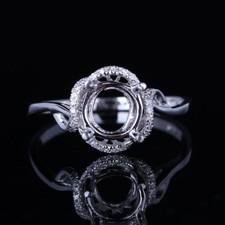 White gold engagement ring no stone