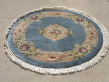 Barsamian Topakian Plush Hand Woven Japanese French Floral Aubusson Rug 4ft+fri