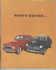 1960 Volvo 544 P1800 Factory Scenes Prestige Brochure ww4340