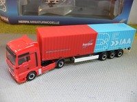 1/87 Herpa 907446 MAN TGX IAA Euro 6 Container HZ Herpa Sondermodell