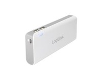 LogiLink Mobile Power Bank 12.500mAh Externer Akku 2x USB Ladegerät Handy Tablet