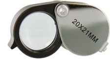 Coin Loupe / Magnifier - 20X Power - 21mm Lens