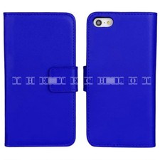 Apple iPhone 4 4S 5 5G Leather Flip Slim Card Money Pouch Book Wallet Case Cover