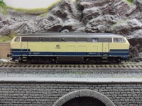 ESU 31019 Diesellok DB 215 068, ozeanblau-beige, Sound+Rauch, AC/DC "Neu"