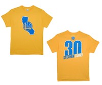 NBA Trikot/T-Shirt Name&Number GOLDEN STATE WARRIORS Stephen Curry #30 gelb
