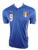 Puma Italien Home Jersey Trikot Gr.L Nummer 9  Balotelli 