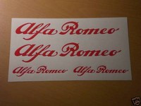 ALFA ROMEO Aufkleber Set Brera Giulietta 147 Spider Spyder Tuning Cabrio NEU