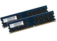 2x 2GB 4GB RAM PC Speicher DDR2 800 Mhz PC2-6400U f. Intel +AMD Low Density DIMM