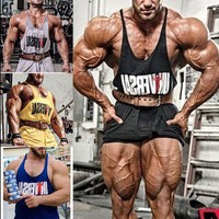 Herren Fitness Bodybuilding Weste Muskelshirt Tank Tops Slim Fit Gym Unterhemd 