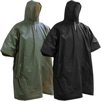 NEU US BW Regenponcho Bundeswehr Oliv Regen Poncho Army Schwarz Nässeschutz Cape