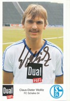 Claus-Dieter Wollitz   FC Schalke 04  80er  Autogrammkarte m.U. - 211911 - OK