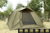 Ruck Zuck Zelt Bivvy Karpfenzelt Campingzelt 2 Mann Angelzelt 250x250x160cm