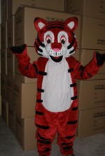 New Professional Purple Tiger Mascot Costume Adult Size Fancy Dress Epe