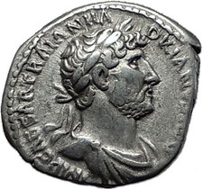 HADRIAN 119-122AD Rare Silver Ancient Roman Coin Salus Health Cult i58491
