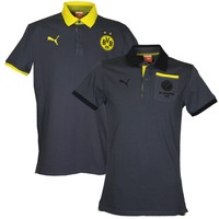 PUMA Herren BVB Borussia Dortmund Fußball POLO T-SHIRT 2015/16 [S M L XL 2XL]NEU