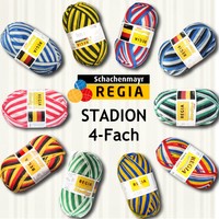 100g Regia -STADION- 4-fach Sockenwolle Socken Schachenmayr Fußball