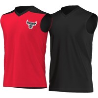 NEU adidas Summer Run Chicago Bulls beidseitiges Basketballtrikot M AH5047