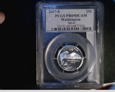 2007-S Us Washington Silver State, Washington Quarter, Pf69Dcam (Us-227)