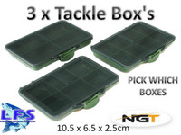 A0298 NGT 3 PZ TERMINAL TACKLE BOX SCHACHTELN KLEINE WERKZEUGE KARPFENANGELN