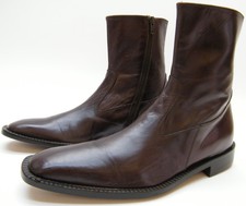 Men's side zipper dress boots