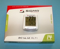 Sigma BC 14.12  ALTI Fahrradcomputer Höhenmesser  Tachometer Kilometerzähler