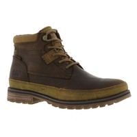 Caterpillar Oatman Mens Cat Wide Brown Leather Ankle Boots