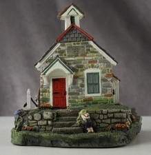 Mib Hawthorne Architectural Register Meadowbrook Schoolhouse Porcelain Figurine