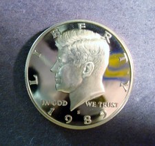 1989-S Gem Proof Kennedy Half Dollar Frosted Deep Cameo