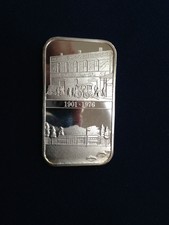 1976 World Wide Mint Coca Cola Columbus Georgia Wwm-63 Silver Art Bar E4970