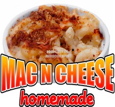 Homemade Mac N Cheese Decal 10" Restaurant Concession Food Truck Vinyl Menu