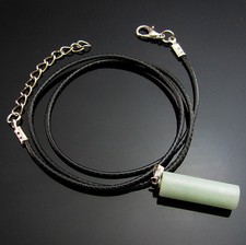 New Amazon stone Natural stones Cylindrical Reiki Chakra Pendant Bead Necklace