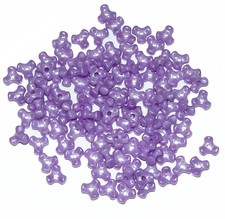 11mm Tri Beads LILAC PEARL 1,000pc beading crafts jewelry Made in USA