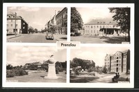 alte AK Prenzlau, Am Stadtpark, Bahnhof, Brüssowerstraße 