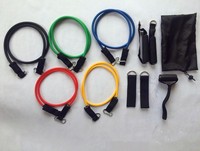 11 Pcs Resistance Bands Set Workout Exercise Pilates Yoga Fitness Tubes ST208