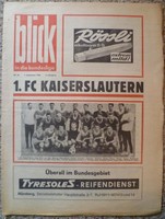 Programm 1. FC Nürnberg - 1. FC Kaiserslautern 7.09.1968 Bundesliga BLICK