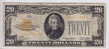 United States 1928 $20 Gold Certificate A00677886A