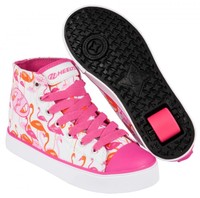 Heelys Veloz Weiß/Pink/Flamingos (770682H) mit Rollen  kinder rollschuhe shoes