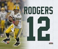 Aaron Rodgers,Green Bay Packers,Wandbild 28cm,Canvas Druck Leinwand,NFL Football