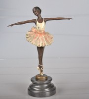 BRONZEFIGUR BALLERINA TÄNZERIN MÄDCHEN FIGUR BRONZE